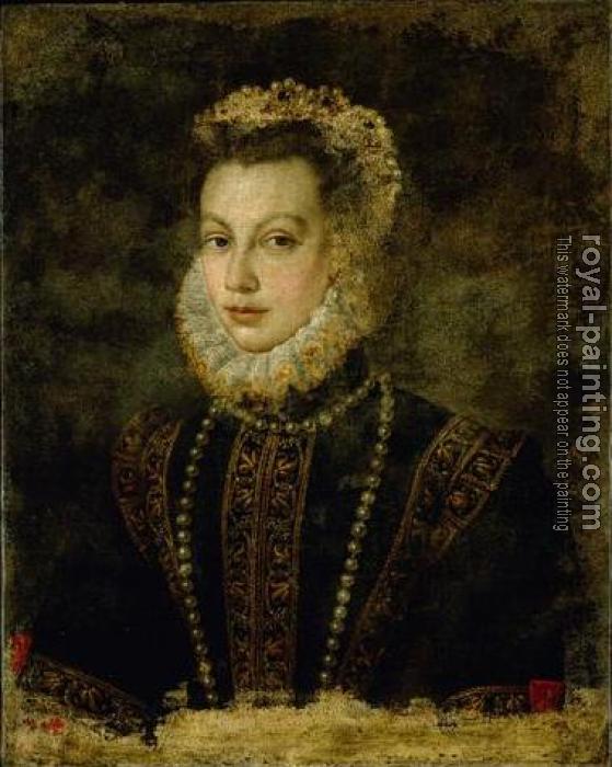 Sofonisba Anguissola : Portrait of queen elisabeth of spain